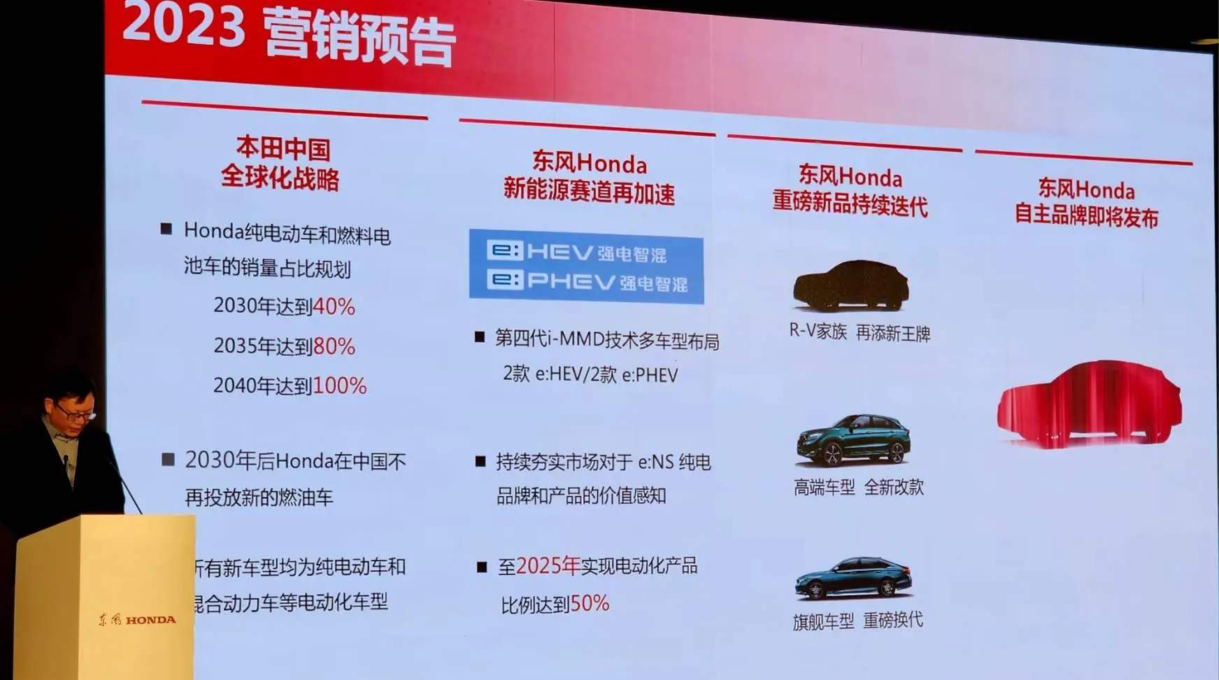 2030年后，本田在中国市场不再投放新的燃油车