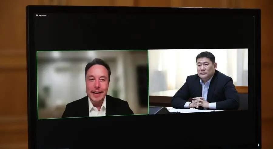特斯拉CEO与蒙古国总理会晤，讨论电池矿物资源利用