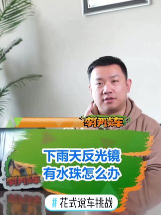 #花式说车挑战 雨天汽车反光镜有水珠怎么办？ 这招你试试！#汽车人共创计划