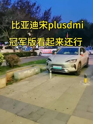 路上的比亚迪真多，也是第一次看到宋plusdmi冠军版，你们觉得和老款，哪个更好看？#比亚迪宋plusdmi