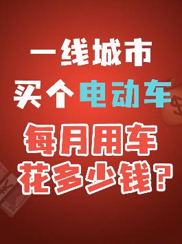 一线城市，养台电动车，每个月得花多少钱？#汽车人共创计划 #带你懂车 #汽车知识 @抖音汽车