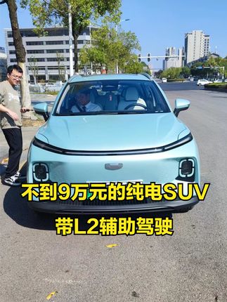 不到9万元的纯电SUV，带L2级辅助驾驶，性价比超过比亚迪海鸥，吉利几何E值得入手吗？ #比亚迪海鸥 #几何