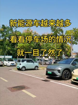 新能源车真的越来越多了，在湖南大学旁的停车场，停了不少，而且大部分都是20万元以上的新能源车 #新能源车