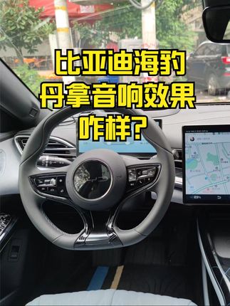 比亚迪海豹配丹拿音响，调教效果怎么样？听完歌感觉还行