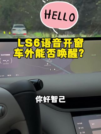 LS6语音助手开窗，车外能否唤醒？#dou是好车 #智己汽车 #智己ls6上市 #新能源领航计划 #汽车人共创计划