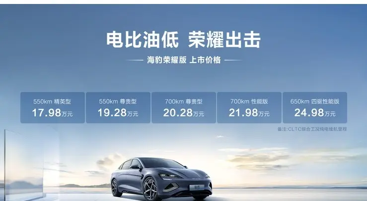 从海洋灵感到科技革新：比亚迪海豹荣耀版彻底改变游戏规则？