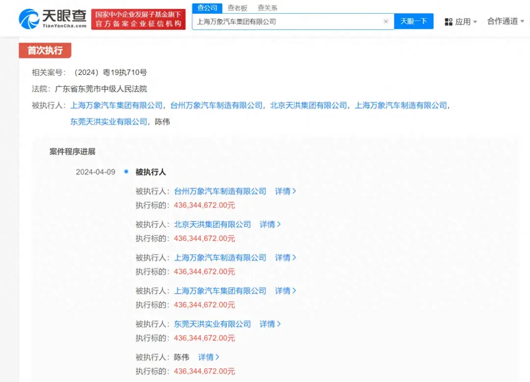 资讯【万象汽车集团等被执行4.3亿/极狐2025年可实现无线充电】