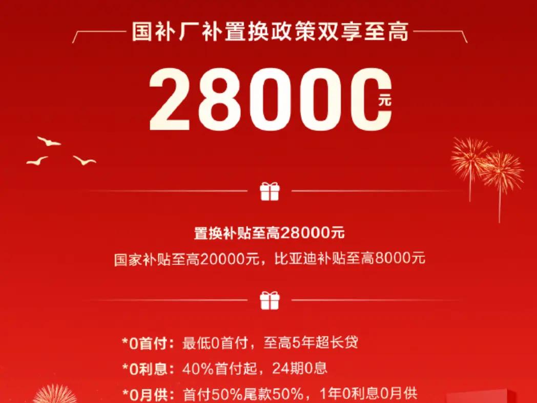 比亚迪最新置换补贴高达2.8万元，汉、唐家族车型享特惠购车政策