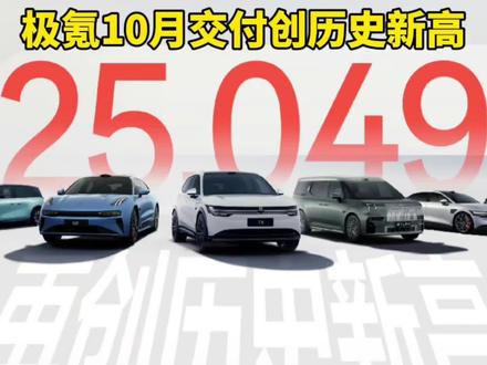 极氪10月交付创历史新高，达到了25049辆。为了庆祝交付创新高，极氪双十一活动正式开启。#极氪购车权益 #极氪001