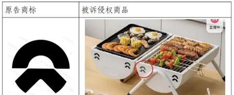 **蔚来Logo遭仿冒？烧烤炉通风口设计侵权，一审判赔30万元**
