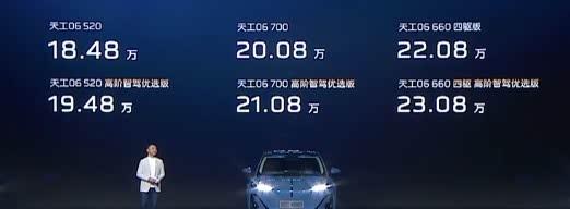 红旗天工06预售启动：搭载司南智驾系统，起售价18.48万元