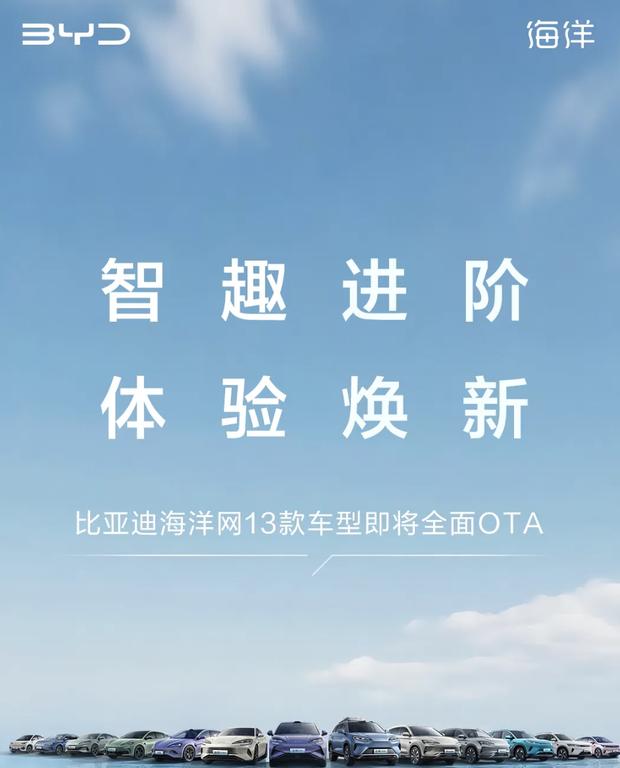 比亚迪海洋网13款车型迎来重磅OTA升级 智能驾驶辅助功能全面进化