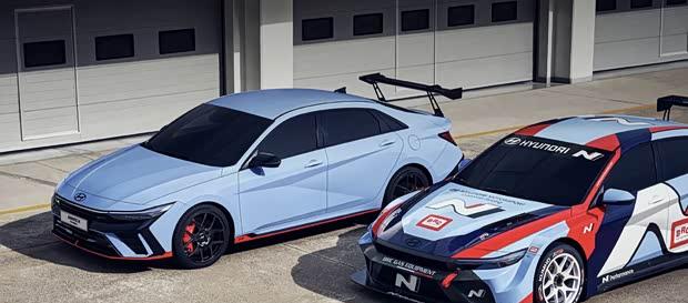 现代高性能双车来袭：Elantra N TCR版与IONIQ 5 N DK版官图曝光