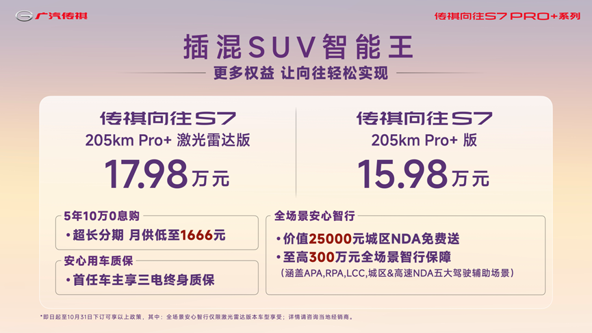传祺向往S7 Pro+系列焕新上市 携手《向往的生活》演绎品质生活新主张