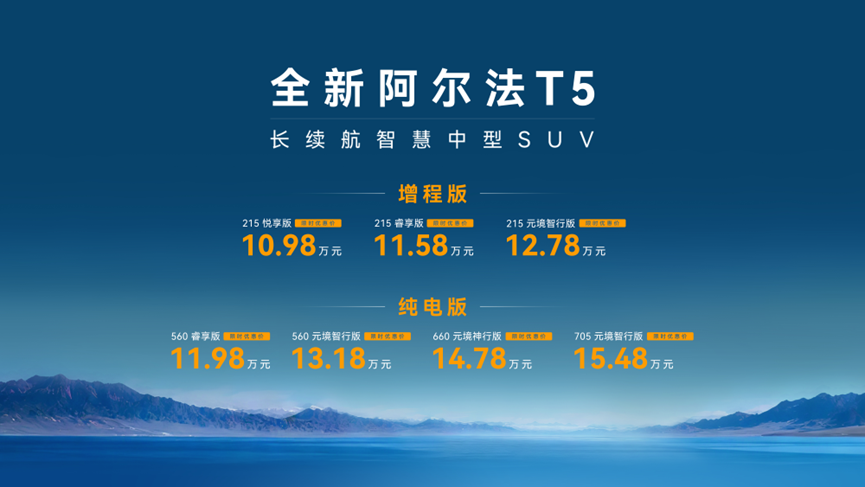 全新极狐阿尔法T5上市 10.98万起 最像纯电的高效能增程车