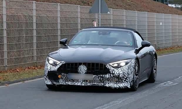 新款AMG SL谍照首曝 预计2026年正式亮相