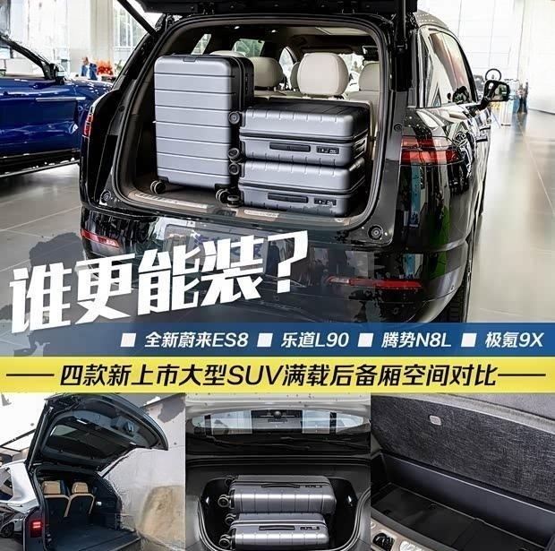 四款大型SUV后备厢实测：谁才是真正的“空间王”？