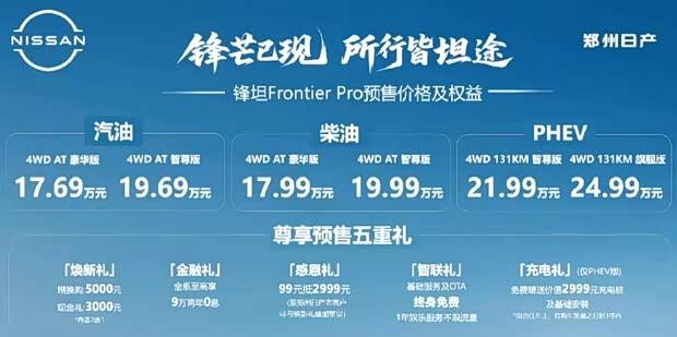 日产Frontier Pro将上市 提供三种动力选择