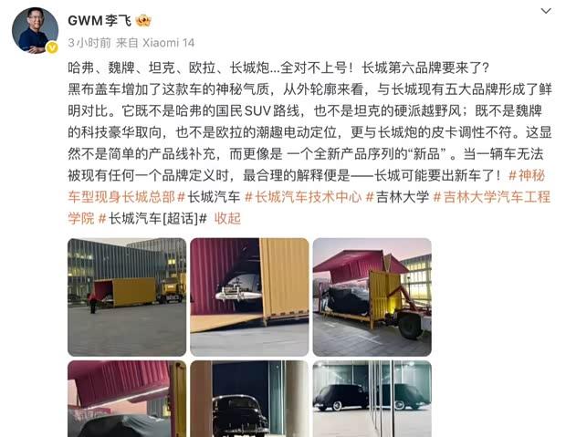 长城复古新车谍照首曝 或为全新品牌力作