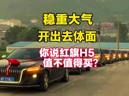 硬刚合资B级车！安全也体面！红旗H5值得买吗？#红旗H5 #国民神车 #红旗H5销量冠军