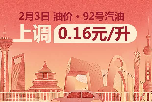 油价上调！春节前最后一轮调价，加满一箱多花8元