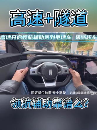 高速+隧道 大家看看领航辅助驾驶靠谱么？ #抖音汽车 #汽车人共创计划 #智驾