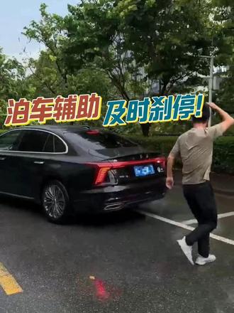 泊车辅助使用过程中，有人闯入会发生什么？ #新红旗H5    #泊车黑科技
