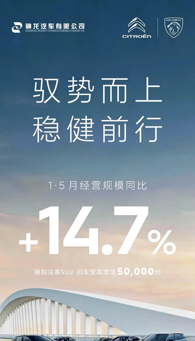 神龙汽车前5月营收增14.7%，超80亿战略投资落地
