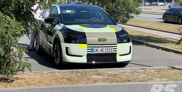 奥迪A2 e-tron轻伪谍照曝光 个性外观今秋首发