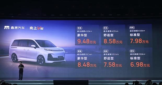 鑫源向上V6售价6.98万起，拉货接待两不误！