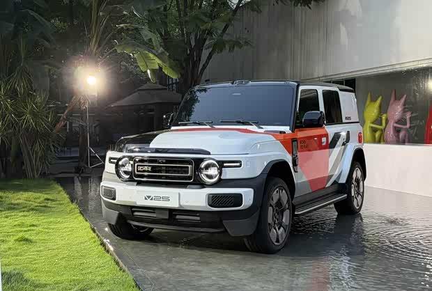 iCAR V25实车首曝：复古方盒子造型，增程动力瞄准年轻家庭